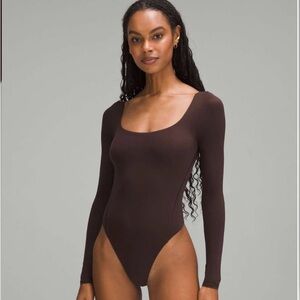 Lululemon Wundermost Ultra-Soft Nulu Square-Neck Long-Sleeve Bodysuit